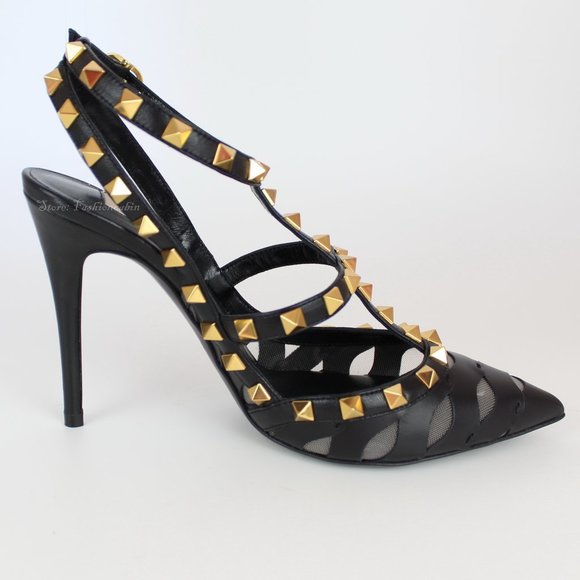 NEW VALENTINO GARAVANI Rockstud Leather Pumps - Picture 6 of 16
